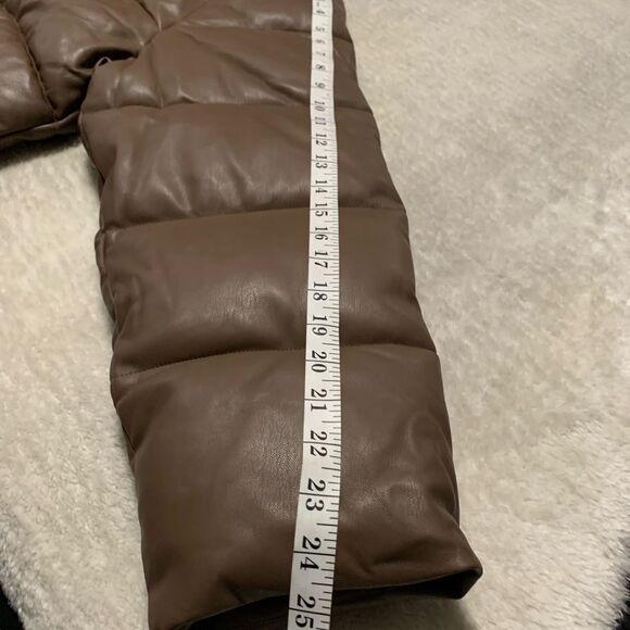 New Sebby Collection Brown Puffer Womens Full Zip Jacket Size 3X Plus - Picture 6 of 8